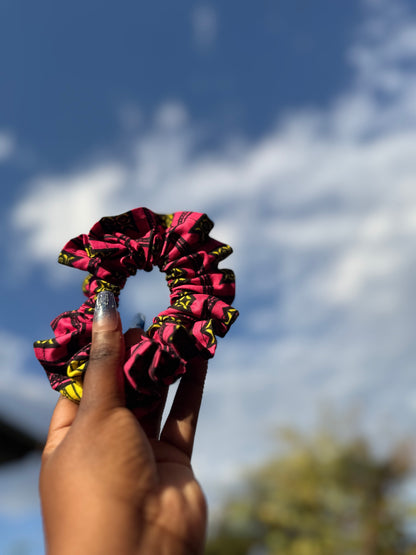 African Print Scrunchies